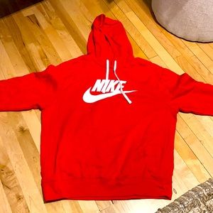 Nike sweatshirt, red, size large